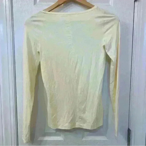 Club Monaco Luxe Ballerina Top Pale Yellow Size S NWT - Picture 6 of 9